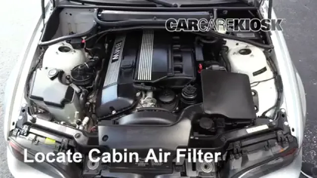 2004 BMW 330Ci 3.0L 6 Cyl. Convertible Filtre à air (intérieur) Changement